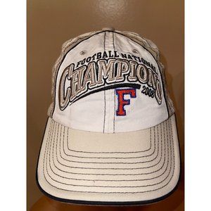 Men's Florida Gators Football National Champions Hat BCS FedEx Patch 2008 Cap